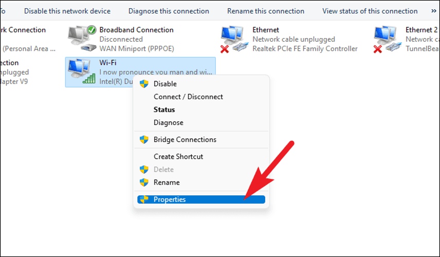  آموزش تغییر dns در ویندوز 10